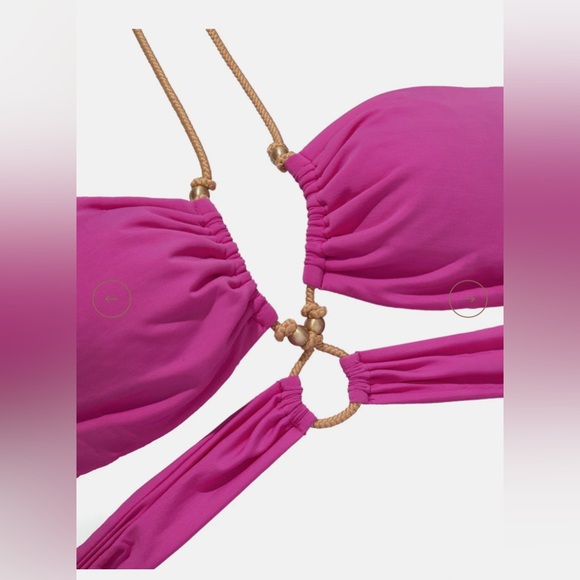 VIX PAULA HERMANNY Gi Bikini SET In Pink - Bubblegum, Large, $236 - Picture 9 of 14